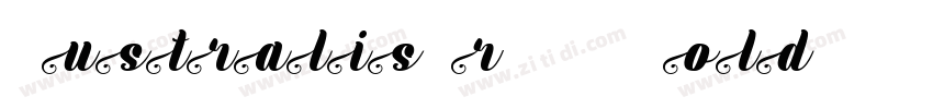 AustralisPrW03 BoldI字体转换